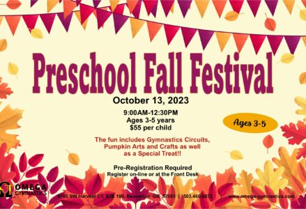 FALL FESTIVAL 10132023 Preschool Fall Festival OMEGA Gymnastics